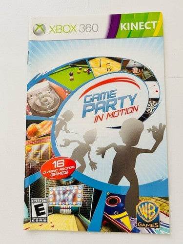 Game Party In Motion for Xbox 360 Manual Only Cover Art - WOI Solutions