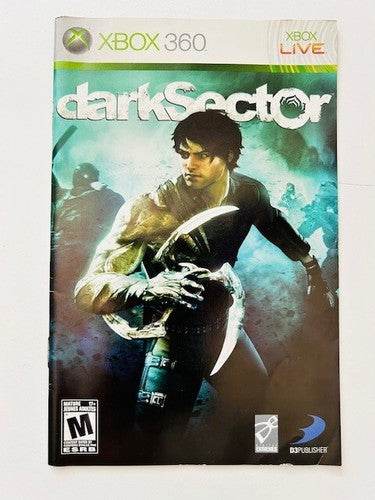 Dark Sector for Xbox 360 Manual Only Cover Art - WOI Solutions